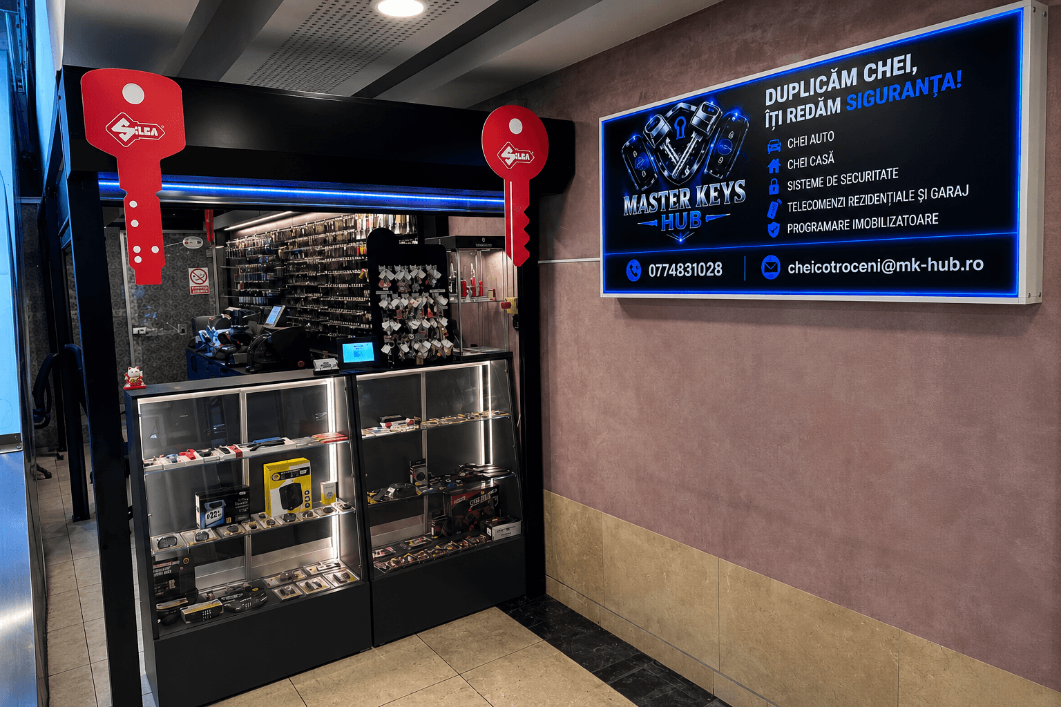 Standul Master Keys Hub, AFI Cotroceni Mall